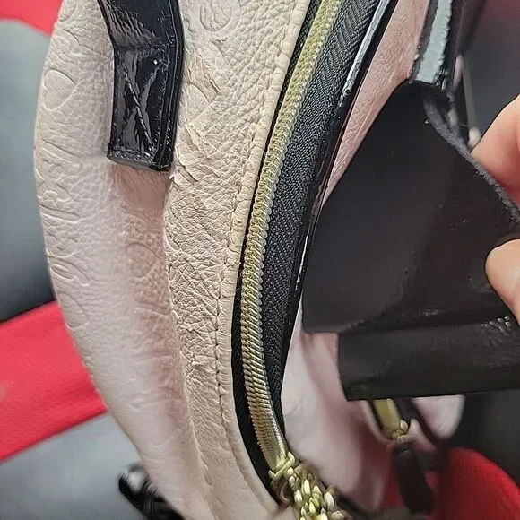 Betsey Johnson Mini Backpack Handbag Pink with Black Bow - Picture 3 of 12